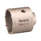 Боркорона с твърдосплавни пластини MAKITA 68мм, за бетон и зидария, с вътрешна резба M22, сухо пробиване - small, 278857