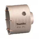 Боркорона с твърдосплавни пластини MAKITA 82мм, за бетон и зидария, с вътрешна резба M22, сухо пробиване - small, 278852