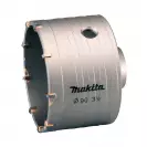 Боркорона с твърдосплавни пластини MAKITA 90мм, за бетон и зидария, с вътрешна резба M22, сухо пробиване - small, 278847