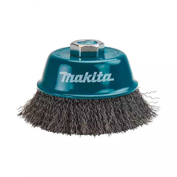Четка камбанка за ъглошлайф MAKITA 100х0.3мм/М14, стоманена, 0.3мм-тел