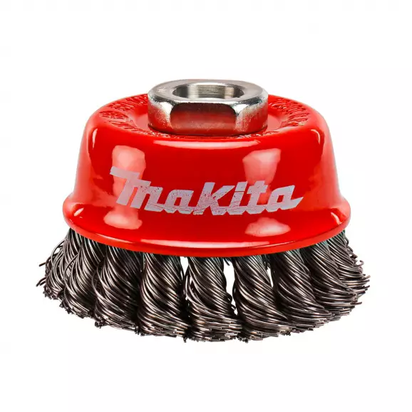 Четка камбанка за ъглошлайф MAKITA 65х0.5мм/М14, стоманена, плетена, 0.5мм-тел