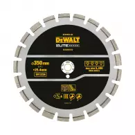 Диск диамантен DEWALT ELITE 350x25.4мм, за рязане на асфалт, сухо и мокро рязане