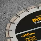 Диск диамантен DEWALT ELITE 350x25.4мм, за рязане на асфалт, сухо и мокро рязане - small, 269543