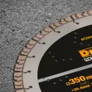 Диск диамантен DEWALT ELITE 350x25.4мм, за рязане на бетон, тухли и керемиди, сухо и мокро рязане - small, 269555