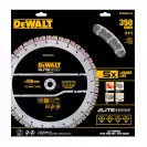 Диск диамантен DEWALT ELITE 350x25.4мм, за рязане на бетон, тухли и керемиди, сухо и мокро рязане - small, 269556
