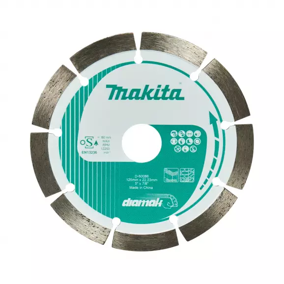 Диск диамантен MAKITA Diamak 125x1.8x22.23мм, за армиран бетон, тухла, гранит, сухо и мокро рязане
