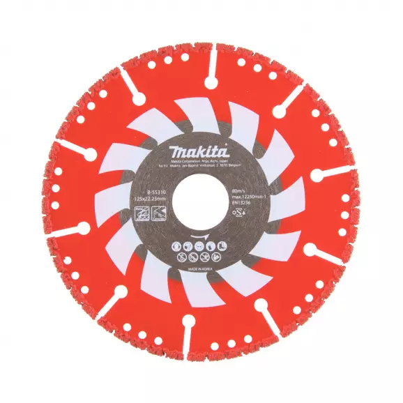 Диск диамантен MAKITA Rescue 125x2.8x22.23мм, за всички материали, сухо рязане