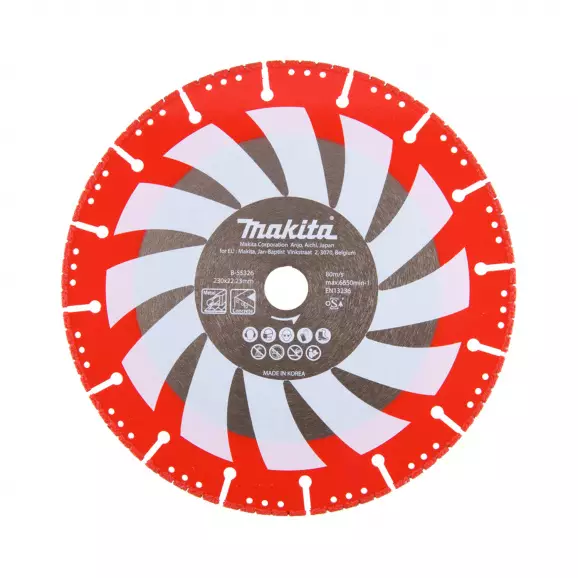 Диск диамантен MAKITA Rescue 230x3.1x22.23мм, за всички материали, сухо рязане