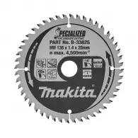 Диск с твърдосплавни пластини MAKITA SPECIALIZED 136/1.4/20 Z=48, за ламинат