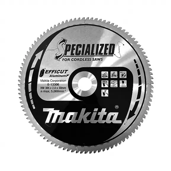 Диск с твърдосплавни пластини MAKITA SPECIALIZED 305/2.0/30 Z=96, за алуминий