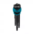 Ключ шестограм Г-образен MAKITA 1.5-10мм 9части, CrV, хромирани - small