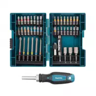 Комплект накрайници MAKITA 43части, PH, PZ, SB, TX, шестостен, с тресчотъчна отвертка