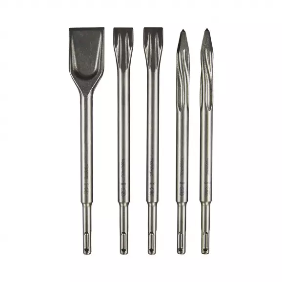 Комплект шило, длето и лопатка MAKITA 250мм 5части, захват SDS-plus, 5бр. комплект