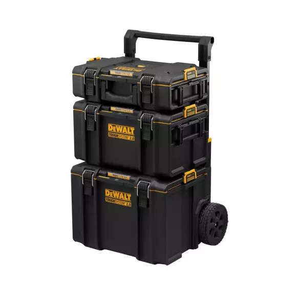 Куфар за инструменти на колела DEWALT Toughsystem 2.0 комплект, полипропилен, черен