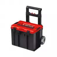 Куфар за инструменти на колела EINHELL E-Case L, пластмаса, черен/червен
