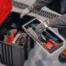 Куфар за инструменти на колела EINHELL E-Case L, пластмаса, черен/червен - small, 268554