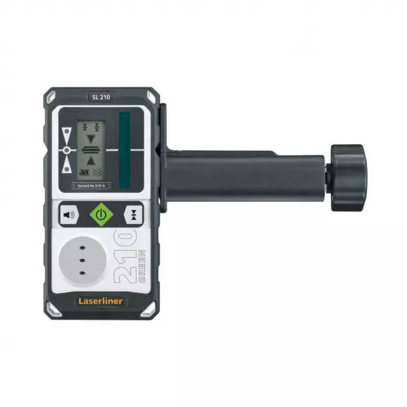 Лазерен приемник LASERLINER SensoLite G 210 Set, до 200м, за зелени ротационни лазери