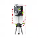 Линеен лазерен нивелир LASERLINER CompactLine-Laser G360 Set, 2 лазерни линии, точност 4.0mm/10m, автоматично - small, 270284