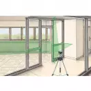 Линеен лазерен нивелир LASERLINER SmartCross-Laser GX 150 Set, 2 лазерни линии, точност 3mm/10m, автоматично - small, 267398
