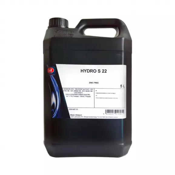 Масло хидравлично UNIL HYDRO S 22 5л, минерално