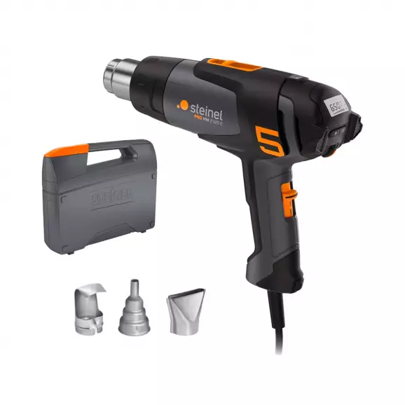 Пистолет за горещ въздух STEINEL HM 2320 E Case, 2300W, 80-650°C, 150-500л/мин