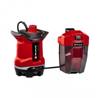 Помпа потопяема акумулаторна EINHELL GE-DP 18/25 Li - Solo, 18V, 2.0-8.0Ah, Li-ion, Q=125/min, H=5m, 1 1/4