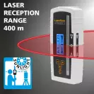 Ротационен лазерен нивелир LASERLINER Quadrum Compact 410 S Set, червен лазер, обхват 400m, точност 1.5mm/10m, автом./автом. - small, 267427