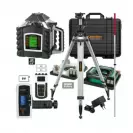 Ротационен лазерен нивелир LASERLINER Quadrum DigiPlus 410 S Set 1, червен лазер клас 3R, обхват 400m, точност 0.75mm/10m, автом./автом. - small