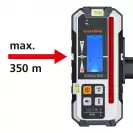 Ротационен лазерен нивелир LASERLINER Quadrum M350 S, червен лазер клас 2, обхват 350m, точност 1mm/10m, автом./автом. - small, 267357