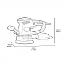 Шлайф ексцентриков FERVI FFRS04503A-150K, 450W, 4000-13000об/мин, ф150мм - small, 268726
