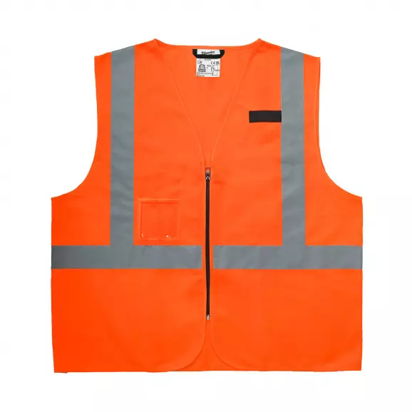 Светлоотразителна жилетка MILWAUKEE L/XL Hi-vis orange, неоново оранжево