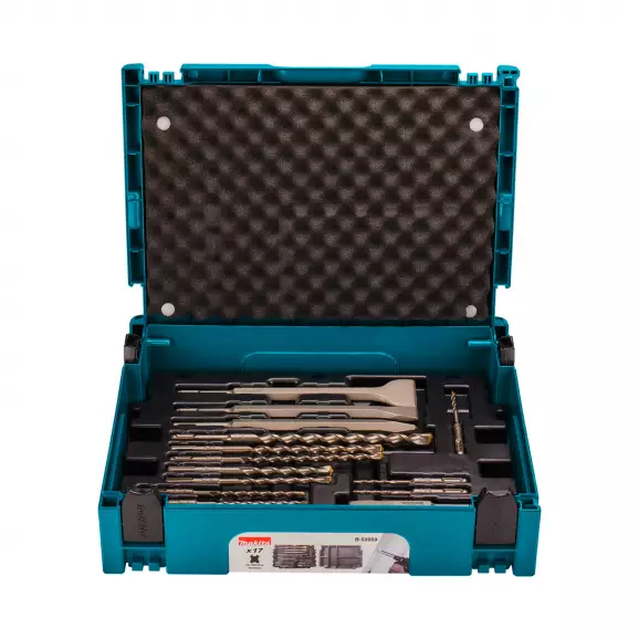 Свредла, шила и секачи MAKITA 5.0-14мм 17части, за бетон, HM, свредла с 2 режещи ръба, SDS-Plus
