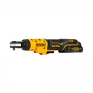 Тресчотка акумулаторна DEWALT DCF504L1G-QW, 12V, 3.0Ah, Li-Ion, 1/4