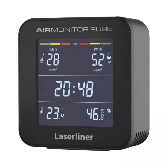 Уред за измерване на прахови частици LASERLINER AirMonitor Pure, -9.9°-50°C, 0%-99%