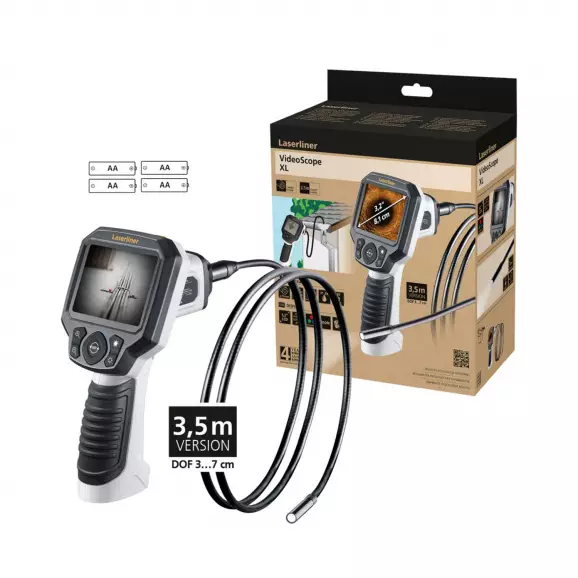 Видеоконтролер LASERLINER VideoScope XL, 3.5м, DOF 3.......7см, ф9мм