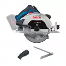 Акумулаторен циркулярен трион BOSCH GKS 18V-68-2 Solo L-Boxx, 18V, 4.0-12.0Ah, Li-Ion, ф190x30мм, безчетков - small, 274782