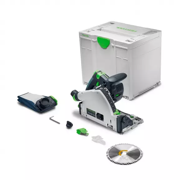 Акумулаторен циркулярен трион FESTOOL TSC 55 KSEB-Basic, 18V, Li-Ion, ф160х20мм, 3500-5200об/мин, безчетков