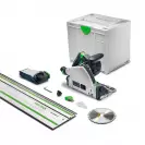 Акумулаторен циркулярен трион FESTOOL TSC 55 KSEB-Basic-FS, 18V, Li-Ion, ф160х20мм, 3500-5200об/мин, безчетков - small