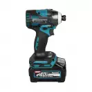 Акумулаторен гайковерт ударен MAKITA TD004GD201, 40V, 2.5Ah, Li-Ion, 1/4