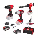 Акумулаторен комплект RAIDER RDP-BXS10 (RDP-BCD20 + RDP-BCHID20 + RDP-YCG20), 20V, 2.0/4.0Ah, Li-Ion - small