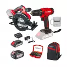 Акумулаторен комплект RAIDER RDP-BXS2 (RDP-PCD20 + RDP-YCS20) Set, 20V, 2.0/4.0Ah, Li-Ion - small