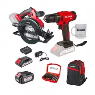 Акумулаторен комплект RAIDER RDP-BXS2 (RDP-PCD20 + RDP-YCS20) Set, 20V, 2.0/4.0Ah, Li-Ion