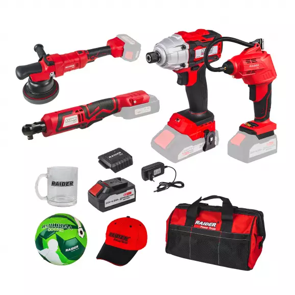 Акумулаторен комплект RAIDER RDP-BXS4, 20V, 4.0Ah, Li-Ion