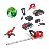 Акумулаторен комплект RAIDER RDP-BXS7 Garden (RDP-YGT20 + RDP-YHT20), 20V, 2.0Ah, Li-Ion