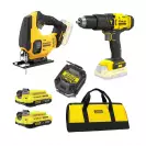 Акумулаторен комплект STANLEY SFMCK212D2S (SFMCD711 + SFMCS600), 18V, 2.0Ah, Li-Ion - small