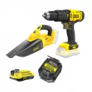 Акумулаторен комплект STANLEY SFMCK219D1 (SFMCD711 + SFMCVH001), 18V, 2.0Ah, Li-Ion - small