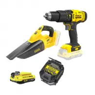 Акумулаторен комплект STANLEY SFMCK219D1 (SFMCD711 + SFMCVH001), 18V, 2.0Ah, Li-Ion