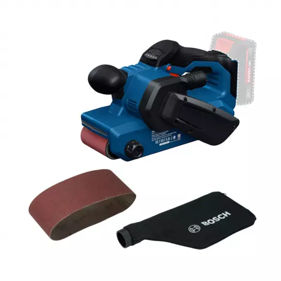 Акумулаторен лентов шлайф BOSCH GBS18V-75 Solo, 18V, 4.0-12Ah, Li-Ion, безчетков