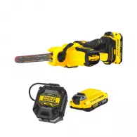 Акумулаторен лентов шлайф STANLEY SFMCE210D2K, 18V, 2.0Ah, Li-Ion, 0-1204м/мин, безчетков