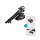 Акумулаторен листосъбирач GARDENA PowerJetCollect 18V P4A Set, 18V, 4.0Ah, Li-Ion, -m3/h, 30l - small